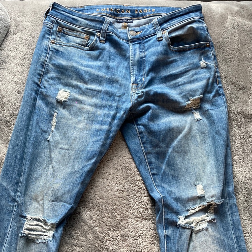 2 american eagle next level flex jeans